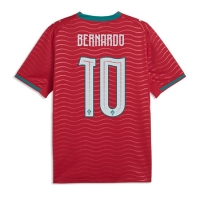 Camiseta Portugal Bernardo Silva #10 Primera Equipación Replica Mundial 2026 mangas cortas